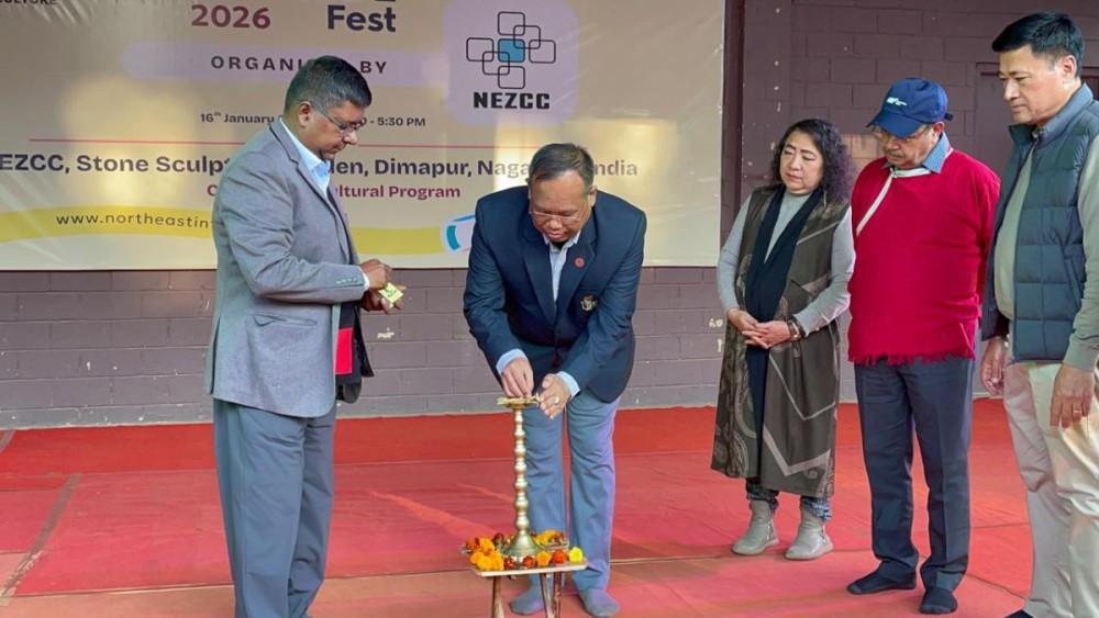 Officials of the KRC Foundation in Dimapur on January 16.